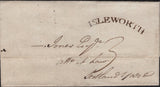 141725 1798 MAIL ISLEWORTH, MIDDLESEX TO LONDON WITH 'ISLEWORTH' CONVEX STYLE HAND STAMP (MX161).