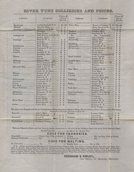 141727 1840 MAIL NEWCASTLE UPON TYNE TO RYE WITH '1' reversed UNIFORM PENNY POST HAND STAMP.