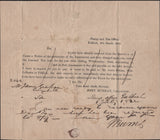 141744 1842 1D MULREADY ADVERT 'FALKIRK STAMP AND TAX OFFICE' (MA224a) FINE USED FALKIRK TO MUIRAVONSIDE.