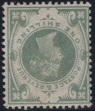 141749 1887 1S DULL GREEN WATERMARK INVERTED (SG211Wi) GOOD TO FINE O.G.