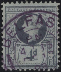 141752 1887 2½D JUBILEE (SG201) 'BELFAST FORGERY'.