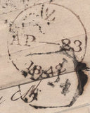 141764 1842 1D MULREADY ADVERT 'ATLAS ASSURANCE COMPANY' (MA103f) VERY FINE USED LONDON TO LIVERPOOL.