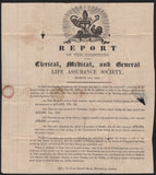 141766 1840 1D MULREADY 'CLERICAL, MEDICAL, AND GENERAL LIFE ASSURANCE SOCIETY' ADVERT (MA106b) GOOD USED LONDON TO HONITON, DEVON.
