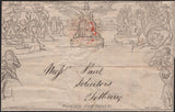 141768 1841 1D MULREADY ADVERT 'CLERICAL MEDICAL AND GENERAL LIFE ASSURANCE SOCIETY' AT LOWER RIGHT 'CHARLES LAWRENCE, SOLICITOR, AGENT, CIRENCESTER' (SPEC MA112h).
