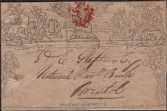 141770 1841 1D MULREADY ADVERT 'CLERICAL, MEDICAL, AND GENERAL LIFE ASSURANCE SOCIETY' ABERYSTWITH TO BRISTOL, AT LOWER RIGHT 'JOSEPH DOWNIE, AGENT, BANK, ABERYSTWITH' (SPEC MA113k).