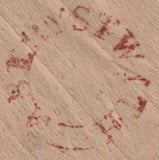 141770 1841 1D MULREADY ADVERT 'CLERICAL, MEDICAL, AND GENERAL LIFE ASSURANCE SOCIETY' ABERYSTWITH TO BRISTOL, AT LOWER RIGHT 'JOSEPH DOWNIE, AGENT, BANK, ABERYSTWITH' (SPEC MA113k).