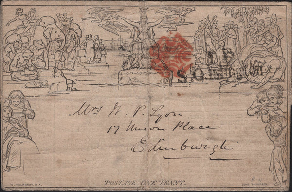 141773 1841 1D MULREADY 'EDINBURGH ENVELOPE ADVERTISER' 'No.IV NOVEMBER 4 1840' (SPEC MA7u).
