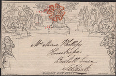 141774 1841 1D MULREADY 'EDINBURGH ENVELOPE ADVERTISER' 'No.VI DECEMBER 30 1840' (MA7zf) VERY FINE USED EDINBURGH TO SELKIRK.