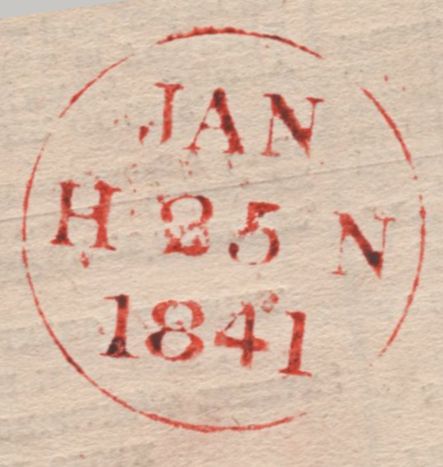 141774 1841 1D MULREADY 'EDINBURGH ENVELOPE ADVERTISER' 'No.VI DECEMBER 30 1840' (MA7zf) VERY FINE USED EDINBURGH TO SELKIRK.