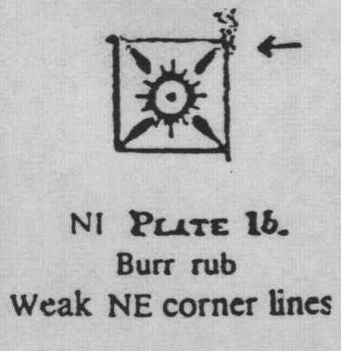 141781 1840-41 MATCHED TRIO 1D BLACKS PL.1A (SG3), PL.1B (SG2) AND PENNY RED PL.1B (SG7) LETTERED NI.