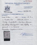 141795 1880 1D VENETIAN-RED ERROR IMPERFORATE (SG166a) GOOD UNUSED.