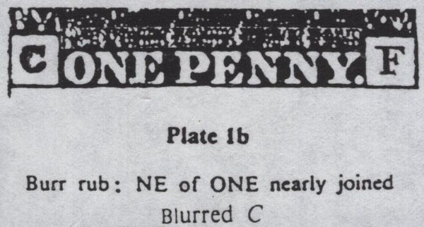 141830 1840-41 MATCHED TRIO 1D BLACKS PL.1A (SG3), PL.1B (SG2) AND PENNY RED PL.1C (SG7/SPEC AS8) LETTERED CF.