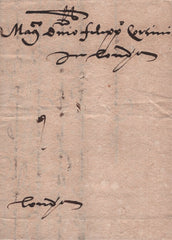 141836 1575 MAIL FROM COLONIA (COLOGNE) TO FILIPPO CORSINI IN LONDRA.