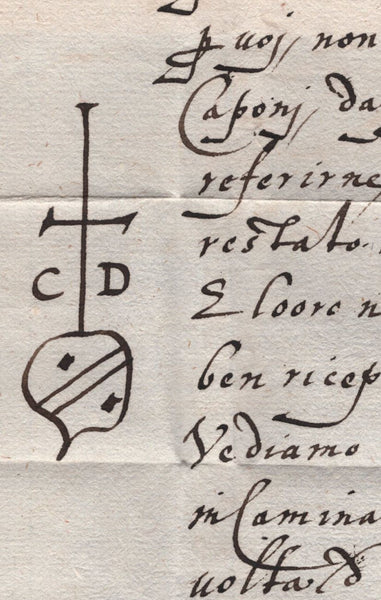 141837 1582 MAIL FROM AUGUSTA (AUGSBURG) TO BARTOLOMIO CORSINI e COMPAGNI, LONDRA.