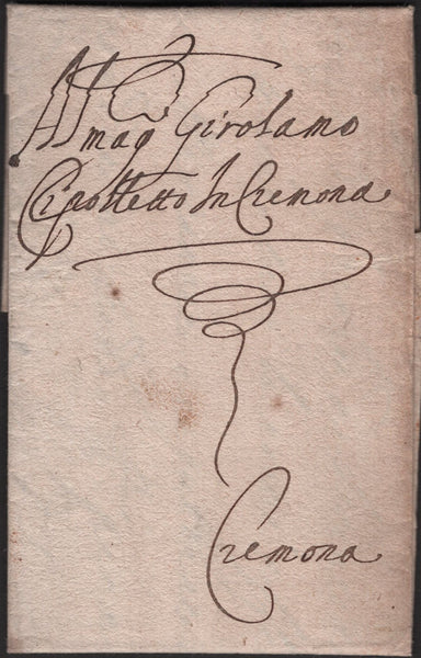 141841 1588 OUTGOING MAIL FROM CORSINI IN LONDON TO CREMONA.