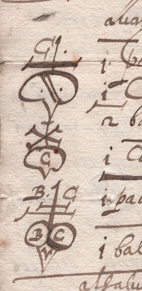 141844 1587 MAIL FROM HAMBURG TO BARTOLOMEO CORSINI IN LONDON WITH GUILD SIGNS WITHIN.