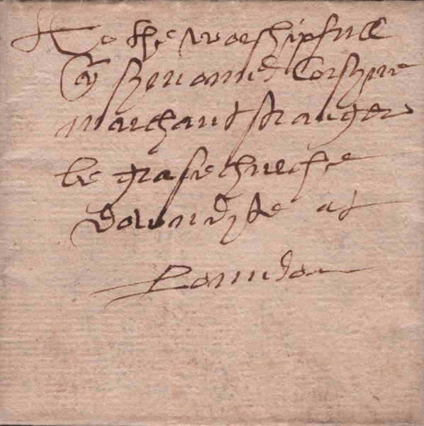 141845 1575 MAIL FROM DOVER TO LONDON, PRIVATELY CARRIED WITHOUT CHARGE OR MANUSCRIPT.