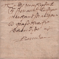 141845 1575 MAIL FROM DOVER TO LONDON, PRIVATELY CARRIED WITHOUT CHARGE OR MANUSCRIPT.