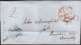 141851 1831-1849 UNUSUAL COLLECTION 19 COVERS SHOWING 'POSTMASTERS PERK' (ADDITIONAL CHARGE) FOR DELIVERING COVERS LOCALLY WITHIN THE PENISTONE AREA OF SOUTH YORKS.