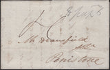 141851 1831-1849 UNUSUAL COLLECTION 19 COVERS SHOWING 'POSTMASTERS PERK' (ADDITIONAL CHARGE) FOR DELIVERING COVERS LOCALLY WITHIN THE PENISTONE AREA OF SOUTH YORKS.