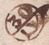 141859 1752 MAIL LONDON TO NORTH SEATON, NORTHUMBERLAND ENDORSED 'By Morpeth Bag'.