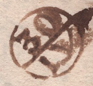 141859 1752 MAIL LONDON TO NORTH SEATON, NORTHUMBERLAND ENDORSED 'By Morpeth Bag'.