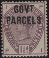 141862 1886 1 ½D LILAC 'GOVT PARCELS' (SG 061) GOOD UNUSED.