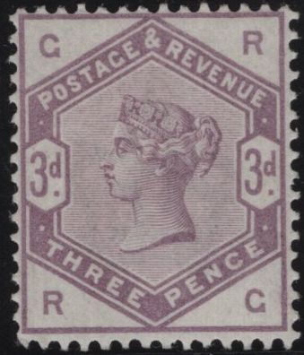 141866 1884 3D LILAC (SG191) GOOD UNMOUNTED O.G.