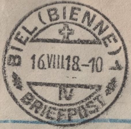 141895 1918 REGISTERED INSURED MAIL HATTON GARDEN, LONDON TO SWITZERLAND WITH 5S DE LA RUE SEAHORSE (SG409) ALSO KGV ½D AND 9D.