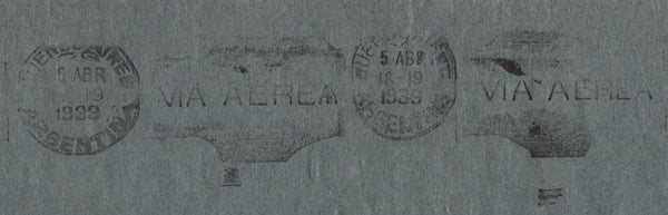 141898 1939 AIR MAIL GREENFORD, MIDDLX TO BUENOS AIRES, ARGENTINA WITH 5S SEAHORSE (SG451) X 2 AND 1S (SG449) X 2.