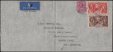 141902 1936 AIR MAIL LONDON TO BUENOS AIRES, ARGENTINA WITH KGV 2/6 SEAHORSE (SG450), 5S SEAHORSE (SG451) AND 6D.