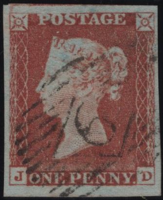 141909 1845 1D PL.59 (SG8)(JD) FINE USED.