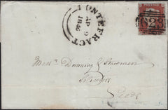 141911 1846 MAIL PONTEFRACT, YORKS TO LEEDS 1D PL.58 (SG8)(DF).