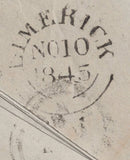 141915 1845 MAIL BIRMINGHAM TO LIMERICK 1D PL.55 (SG8)(RL WITH FINE 'E' FLAW SPEC BS44g).