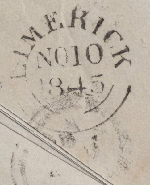 141915 1845 MAIL BIRMINGHAM TO LIMERICK 1D PL.55 (SG8)(RL WITH FINE 'E' FLAW SPEC BS44g).