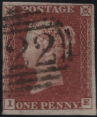 141927 1844 1D PL.47 (SG8)(IE) GOOD USED.