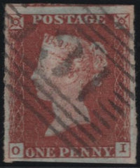 141929 1844 1D PL.47 (SG8)(OI) FINE TO VERY FINE USED.
