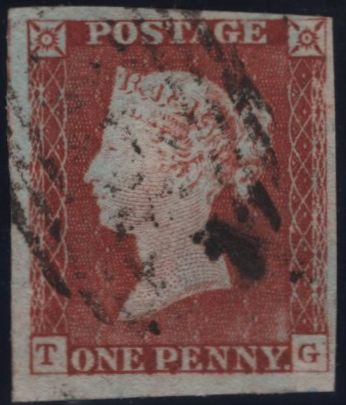 141930 1844 1D PL.47 (SG8)(TG) FINE USED.