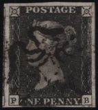 141931 1840-41 MATCHED TRIO 1D GREY-BLACKS PL.5 (SG3) IN STATE ONE (AS26) AND STATE TWO (AS28), ALSO 1D RED STATE THREE NON-COINCIDENT RE-ENTRY (SG7 SPEC AS32b) LETTERED PB.