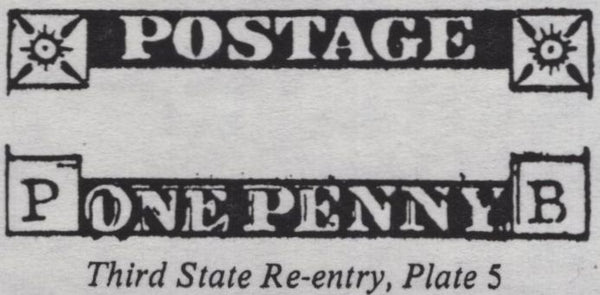 141931 1840-41 MATCHED TRIO 1D GREY-BLACKS PL.5 (SG3) IN STATE ONE (AS26) AND STATE TWO (AS28), ALSO 1D RED STATE THREE NON-COINCIDENT RE-ENTRY (SG7 SPEC AS32b) LETTERED PB.