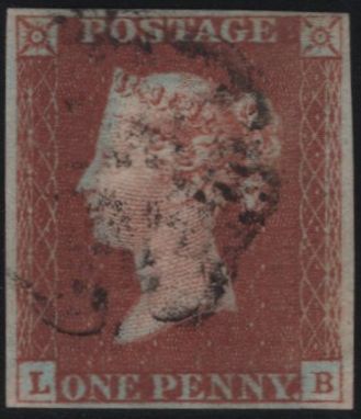 141949 1842 1D PL.24 (SG8)(LB) GOOD USED.
