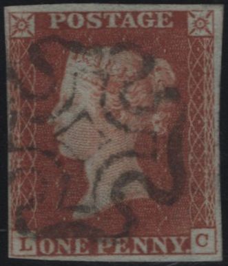 141950 1842 1D PL.24 (SG8)(LC) FINE USED.