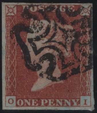 141951 1842 1D PL.24 (SG8)(OI) FINE USED.