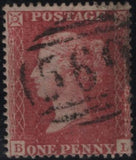 141981 1858 DIE 2 1D ROSE-RED WHITE PAPER ISSUE PERFORATION 16 (SG36) GROUP OF 23 ITEMS, 12 DIFFERENT PLATES INCLUDING PL.52 ON COVER.