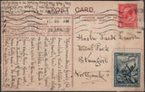 141982 1915 'ST DUNSTAN'S' CHARITY LABELS, SMALL GROUP OF MINT BLOCKS AND THREE EXAMPLES ON POST CARDS.