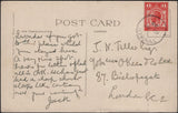 141986 1929 POST CARD TYNEHAM, A 'LOST VILLAGE' IN DORSET TO LONDON WITH 'TYNEHAM' DATE STAMP.