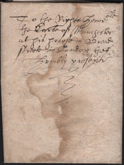 141990 CIRCA 1642 MAIL STAMFORD TO LONDON WITH REFERENCE TO 'COLLONELL CROMWELL'.