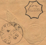 142007 1865 ILLUSTRATED 'THE PHONOGRAPHIC ENVELOPE' ADDRESSED TO BENNETSBRIDGE, CO. KILKENNY.