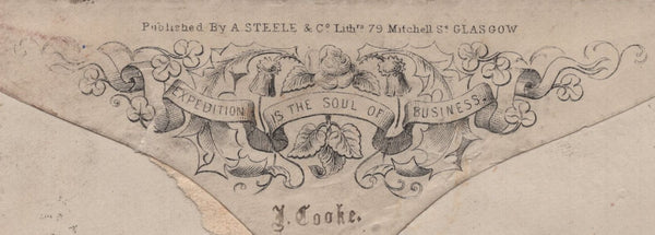 142008 1873 ILLUSTRATED 'NATIONAL PHONETIC ENVELOPE' ALFORD, LINCS TO PRIESTOWN, CO. MEATH 1D PL.157 (SG43).