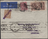 142039 1935 AIRMAIL MANCHESTER TO BUENOS AIRES 2/6 SEAHORSE (SG450) ALSO 2D AND 1S.